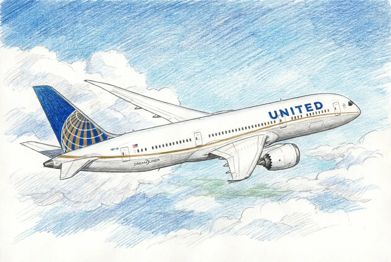 United Airlines Converts Large Boeing 787 Order to Higher-Capacity Model
