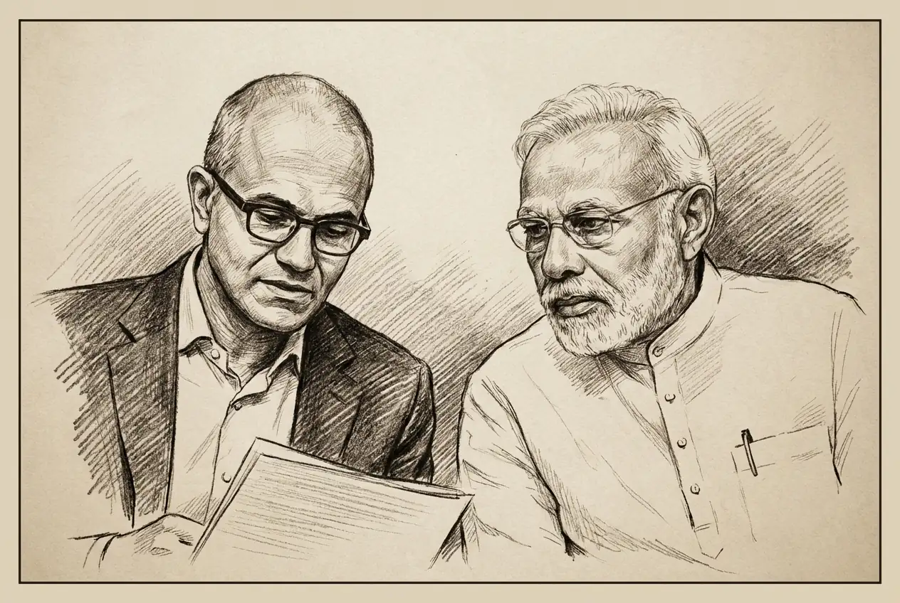 Microsoft Announces Record $17.5 Billion Investment in India's AI and Cloud Infrastructure