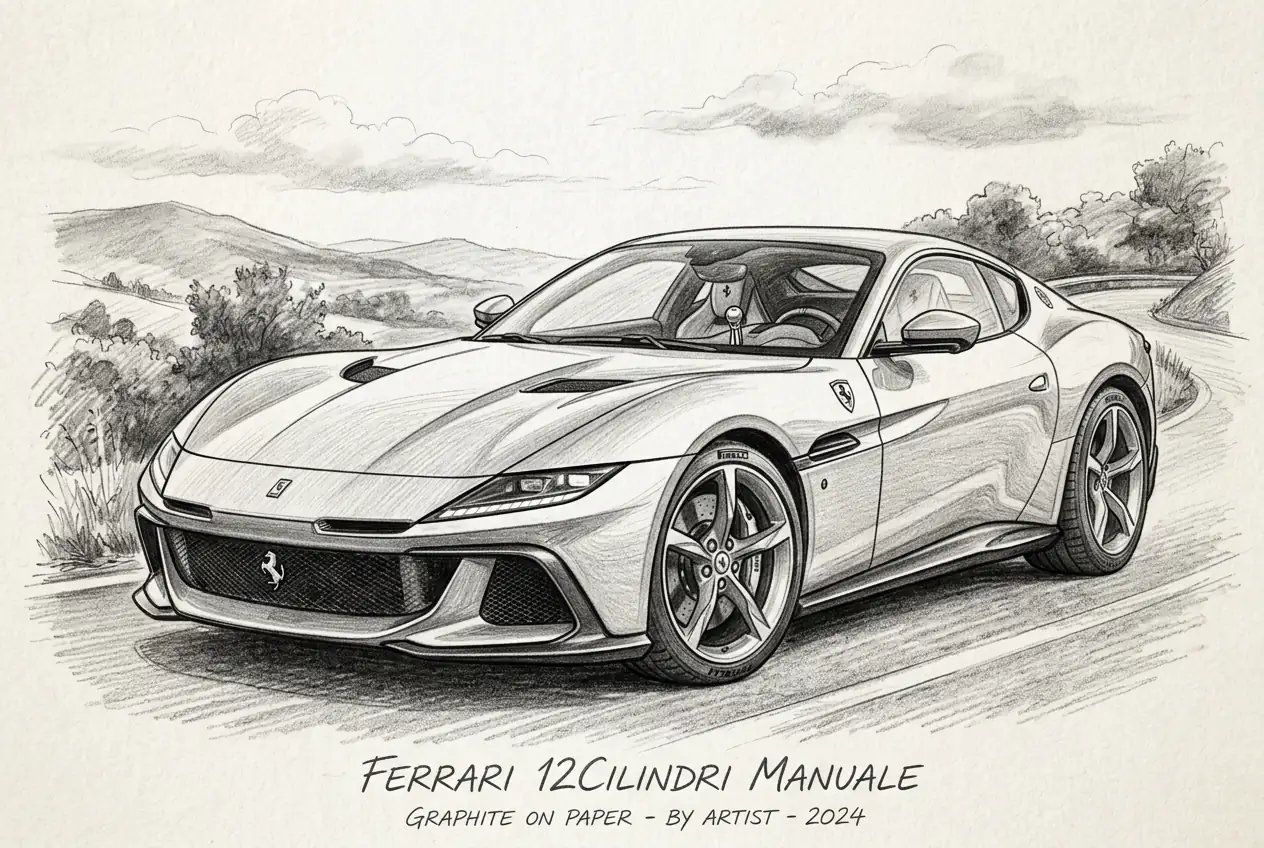 Ferrari Unveils Limited Edition V12 with a Manual Gearbox