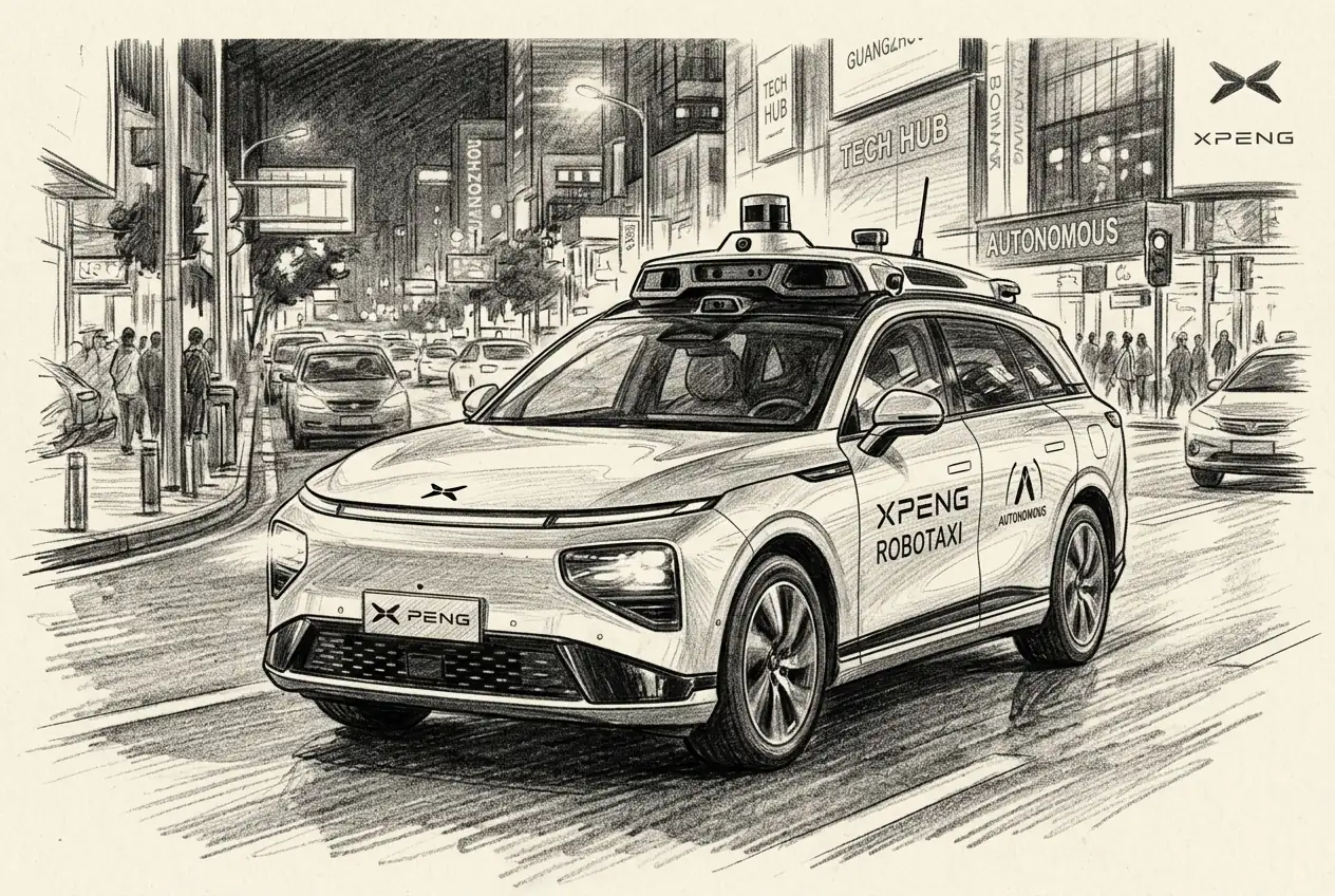 XPeng CEO tests first robotaxi beta, targeting second-half pilot operations